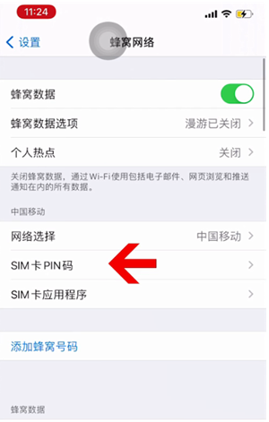 定襄苹果14维修网分享如何给iPhone14的SIM卡设置密码 