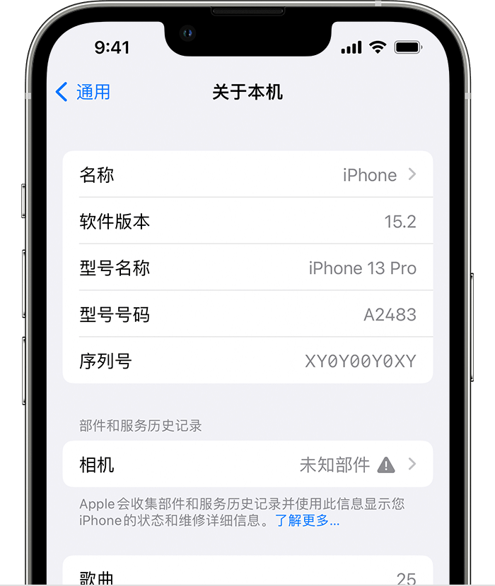 定襄苹果维修分享iPhone 出现提示相机“未知部件”是什么原因？ 